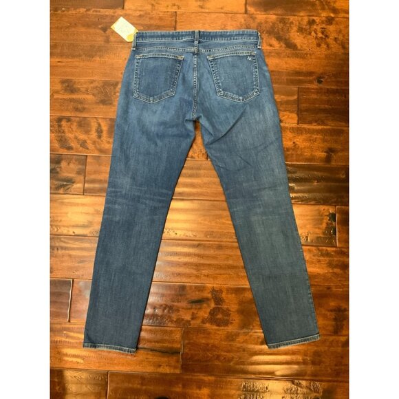 Rag & Bone Medium Wash Dre Low-Rise Slim Boyfriend Distressed Blue Jeans Size 28 - Picture 3 of 4